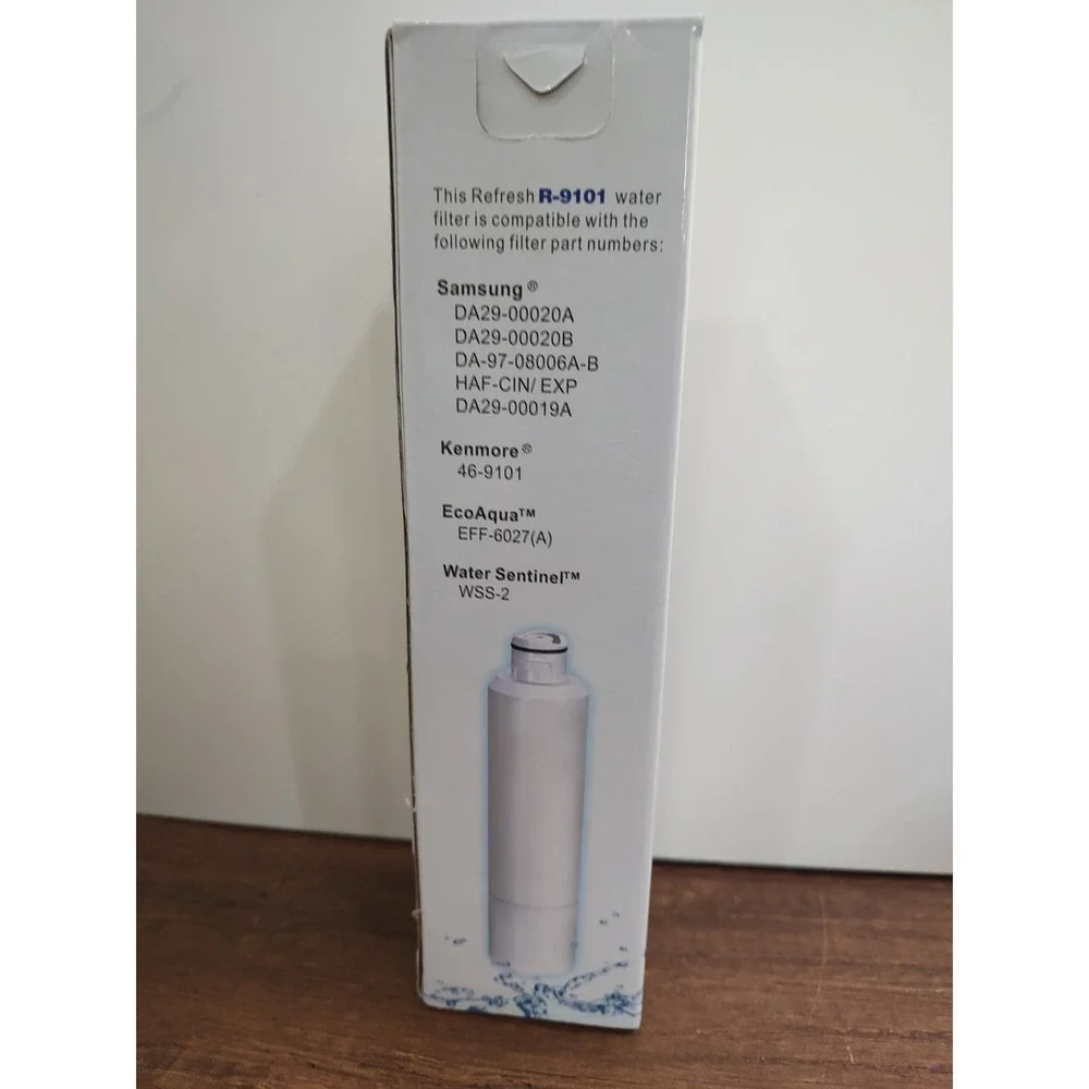 Refresh Replacement Water Filter R-9101 Samsung Kenmore EcoAqua Water Sentinel